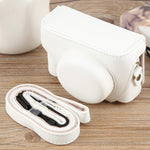 For Sony ZV-1F Vlog Camera Full Body Leather Camera Case Bag with Strap, For Sony ZV-1F
