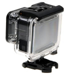 For GoPro HERO6 /5 Skeleton Housing Protective Case + Hollow Back Cover with Buckle Basic Mount & Screw, No Need to Disassemble Lens, Hollow Back Cover