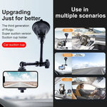 Tri-leg Suction Cup Articulating Friction Magic Arm Phone Clamp Mount, Tri-leg Suction Cup Magic Arm
