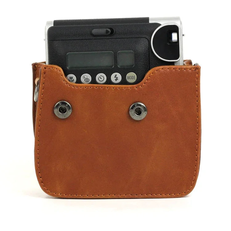 PU Leather Camera Protective bag for FUJIFILM Instax Mini 90 Camera, with Adjustable Shoulder Strap, For FUJIFILM Instax Mini 90