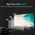 RD825 1280x720 2200LM Mini LED Projector Home Theater, Support HDMI & AV & VGA & USB, Mobile Phone Version, Mobile Phone Version