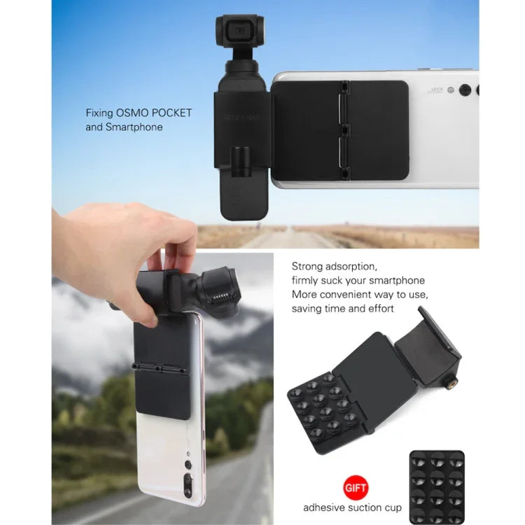Sunnylife OP-ZJ060 Folding Sucker Holder for DJI OSMO Pocket, OP-ZJ060