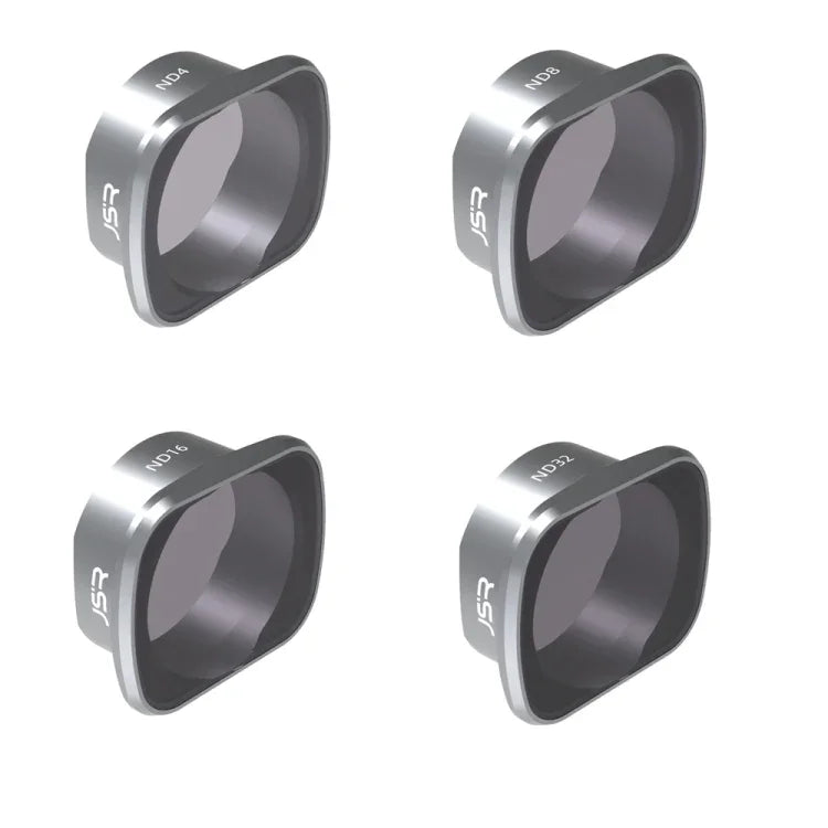 JSR KS 4 in 1 ND4+ND8+ND16+ND32 Lens Filter for DJI FPV, Aluminum Alloy Frame, 4 in 1 ND