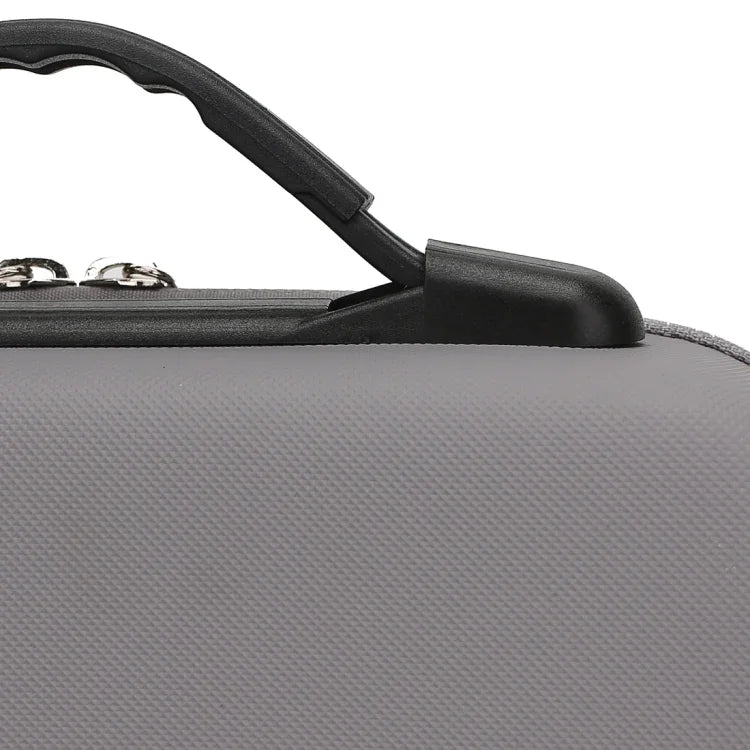 Diamond Texture Shockproof PU Portable Safety Protective Box Storage Bag for DJI Osmo Mobile 4, Grey