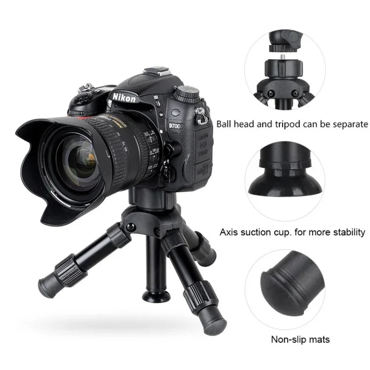 BEXIN MS02 Small Lightweight Tabletop Camera Tripod for Phone Dslr Camera, MS02