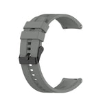 For Huawei Watch GT 2 46mm Silicone Replacement Wrist Strap Watchband, with Black Buckle, with Silver Buckle