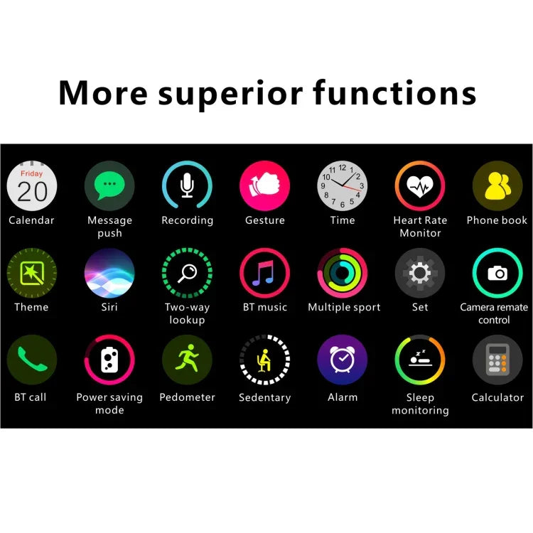 H55Pro 1.4 inch TFT Screen Smart Bluetooth Watch, Support Sleep Monitor / Heart Rate Monitor / Blood Pressure Monitor, Style: Steel Strap, Style: Steel Strap(Black), Style: Steel Strap(Silver)