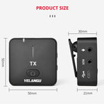 YELANGU MX5 2.4G Live Broadcast Interview Shooting Wireless Recording Microphone