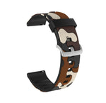 Camouflage Silicone Replacement Wrist Strap Watchband with Silver Buckle, 20mm For Amazfit GTR 2 / GTR 42mm, 20mm For Amazfit GTR 42mm, 20mm For Amazfit GTS / GTS 2, 20mm For Amazfit Pop, 22mm For Amazfit Smart Sport Watch