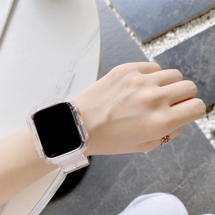 Candy Color Transparent TPU Watchband For Apple Watch Series 6 & SE & 5 & 4 40mm, For Apple Watch Series 7  41mm / & 6 & SE & 5 & 4 40mm