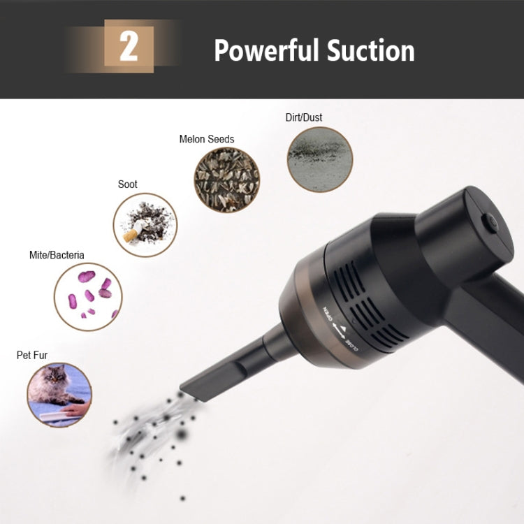HK-6019D Portable Household Car Handheld Mini USB Vacuum Cleaner Dust Collector Cleaning Tools, HK-6019D