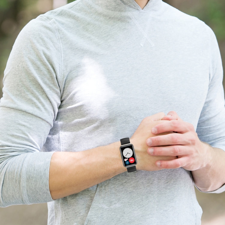 For Huawei Watch Fit 18mm Back Buckle Style Silicone Solid Color Replacement Strap Watchband, EDA001311001A, EDA001311001B, EDA001311001C, EDA001311001D, EDA001311001E, EDA001311001F, EDA001311001G, EDA001311001H, EDA001311001I, EDA001311001J