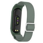For Xiaomi Mi Band 3 / 4 / 5 Twill 8-shaped Buckle Elastic Replacement Strap Watchband