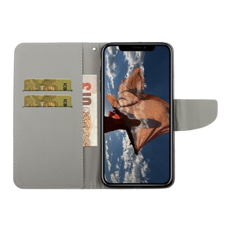 Painted Pattern Horizontal Flip Leathe Case, For iPhone 11, For iPhone 11 Pro, For iPhone 11 Pro Max