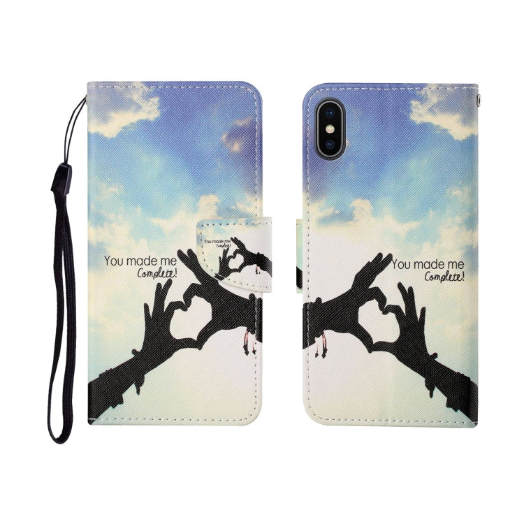 Painted Pattern Horizontal Flip Leathe Case, For iPhone SE (2020)/ 7 /8, For iPhone X, For iPhone XR