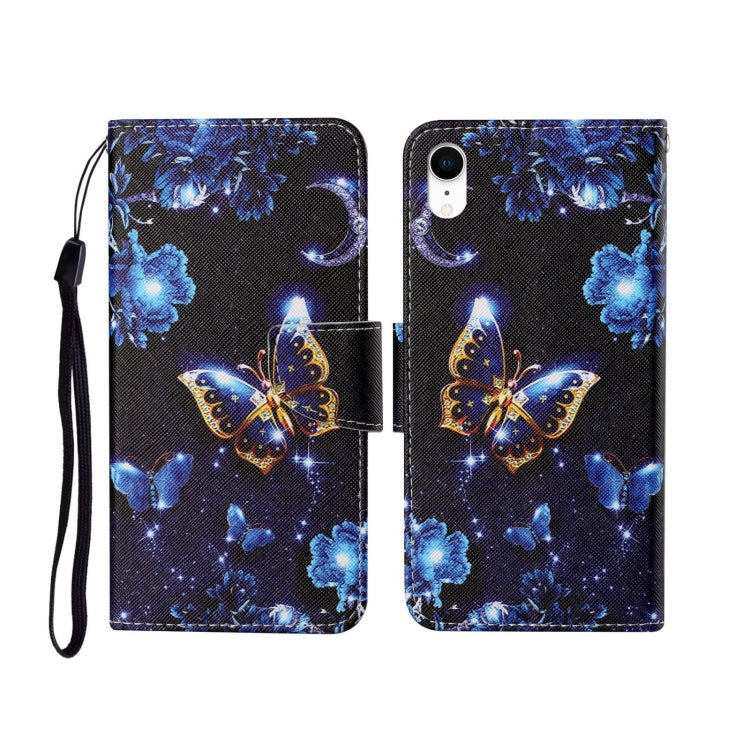 Painted Pattern Horizontal Flip Leathe Case, For iPhone SE (2020)/ 7 /8, For iPhone X, For iPhone XR