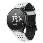 Two-color Silicone Replacement Strap Watchband, For Garmin Forerunner 220