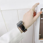 Three Lines Canvas Replacement Strap Watchband, For Apple Watch Series 7  41mm / & 6 & SE & 5 & 4 40mm, For Apple Watch Series  7  45mm / & 6 & SE & 5 & 4 44mm