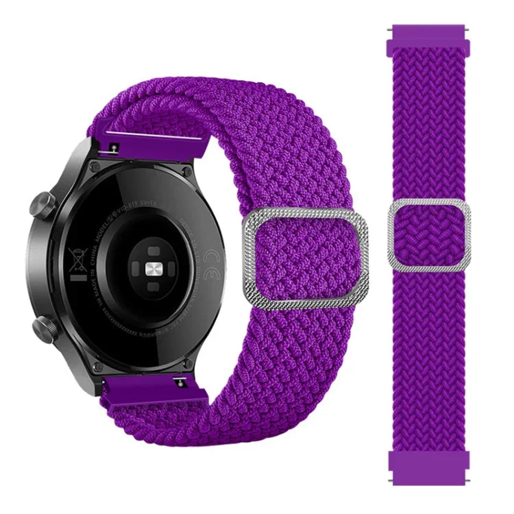 Adjustable Nylon Braided Elasticity Replacement Strap Watchband, For Samsung Galaxy Watch 3 45mm