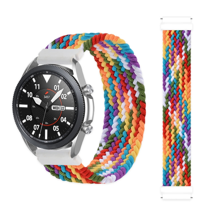 For Garmin Vivoactive 3 Adjustable Nylon Braided Elasticity Replacement Strap Watchband, 165mm