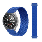 For Samsung Galaxy Watch 3 41mm Adjustable Nylon Braided Elasticity Replacement Strap Watchband, 165mm