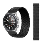 For Samsung Galaxy Watch 3 45mm Adjustable Nylon Braided Elasticity Replacement Strap Watchband, 125mm, 135mm, 145mm, 155mm