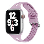 Silicone Replacement Watchbands For Apple Watch Series, 7 45mm / 6 & SE & 5 & 4 44mm / 3 & 2 & 1 42mm, 7 41mm / 6 & SE & 5 & 4 40mm / 3 & 2 & 1 38mm