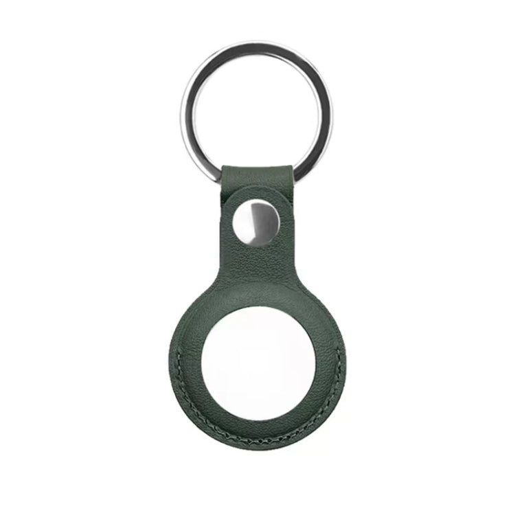 Mutural PU Leather Protective Case with Key Ring for AirTag 2nd Gen / AirTag 1st Gen