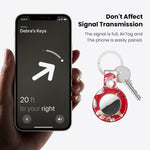 Leather Material Protective Cover For AirTag 2nd Gen / AirTag 1st Gen, Quick Install