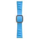 Modern Style Silicone Replacement Strap Watchband For Apple Watch Series 6 & SE & 5 & 4 44mm / 3 & 2 & 1 42mm, Black Buckle, Rose Gold Buckle, Silver Buckle