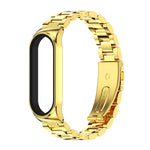 For Xiaomi Mi Band 6 / 5 CS Mijobs CS Metal Three Bead Stainless Steel Watch Band
