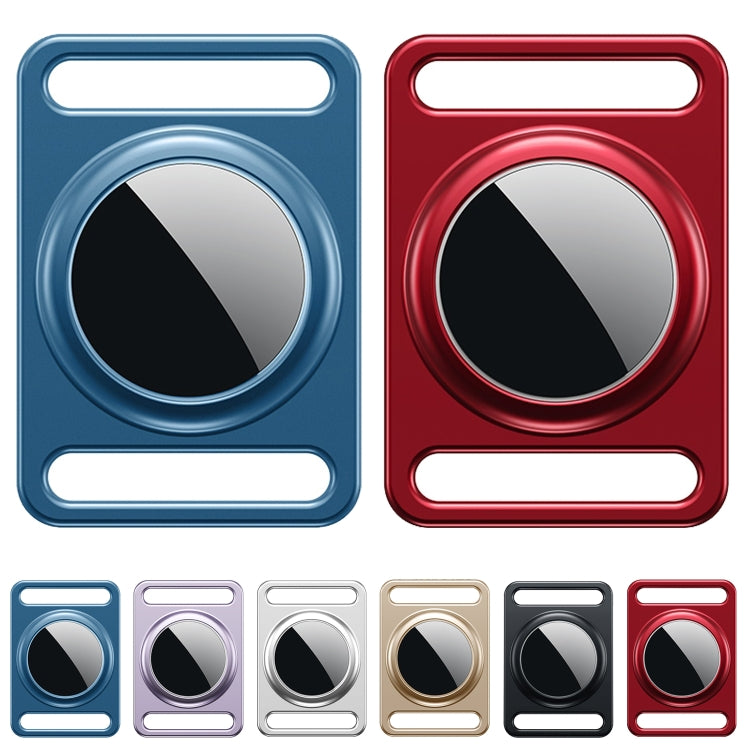 Magnetic Metal Protective Cover Case with Switchable Keychain Ring For AirTag 2nd Gen / AirTag 1st Gen