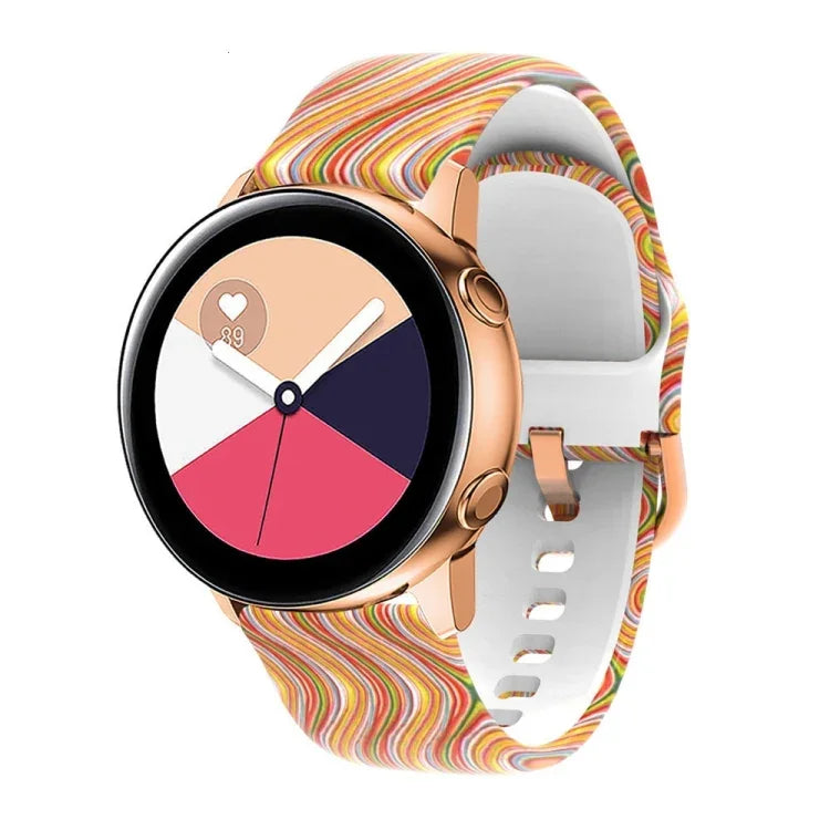 Silicone Printing Replacement Strap Watchband, For Samsung Galaxy Watch 46mm