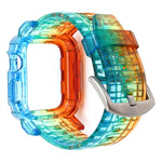 Gradient TPU Integrated Case Strap For Apple Watch Series 9 / 8 / 7 45mm / 6 / 5 / 4 / Watch SE 44mm / Watch 42mm, For Apple Watch Series 9 / 8 / 7 45mm / 6 / 5 / 4 / Watch SE 44mm / Watch 42mm