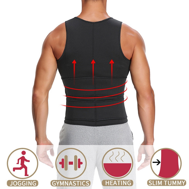 Neoprene Men Sport Body Shapers Vest Waist Body Shaping Corset, S, M, L, XL, XXL, XXXL
