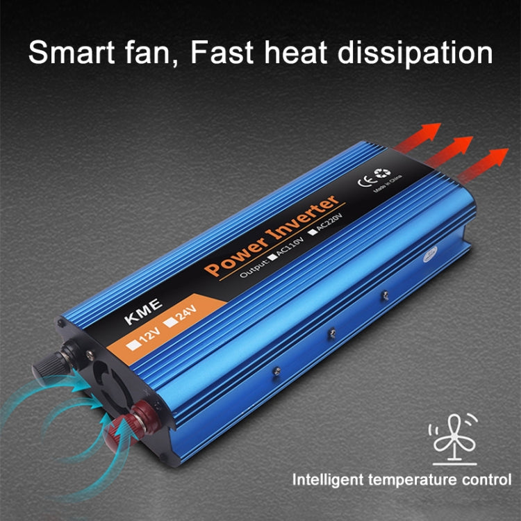 Carmaer 500W Car Smart Multi-function Digital Display Inverter Household Power Converter, 12V to 220V 500W, 24V to 220V 500W, 48V to 220V 500W