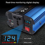 Carmaer 500W Car Smart Multi-function Digital Display Inverter Household Power Converter, 12V to 220V 500W, 24V to 220V 500W, 48V to 220V 500W