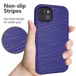 Wave Pattern 3 in 1 Silicone + PC Shockproof Protective Case, For iPhone 13 mini, For iPhone 13, For iPhone 13 Pro, For iPhone 13 Pro Max