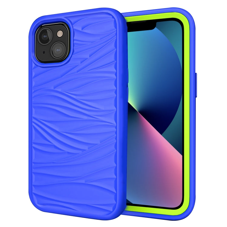 Wave Pattern 3 in 1 Silicone + PC Shockproof Protective Case, For iPhone 13 mini, For iPhone 13, For iPhone 13 Pro, For iPhone 13 Pro Max