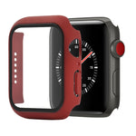 Shockproof PC+Tempered Glass Protective Case with Packed Carton For Apple Watch 44mm(Orange), For Apple Watch Series 6 / 5 / 4 / Watch SE 44mm, For Apple Watch Series 6 & SE & 5 & 4 44mm, For Apple Watch Series 3 & 2 & 1 42mm