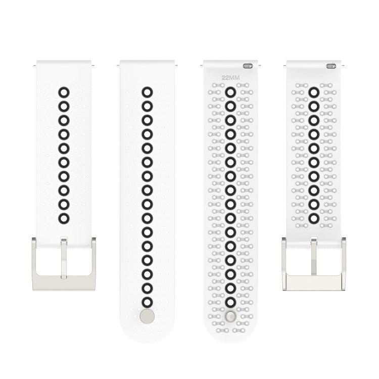 Universal Colorful Hole Silicone Replacement Strap Watchband, 22mm, 20mm, For Suunto 9 Peak