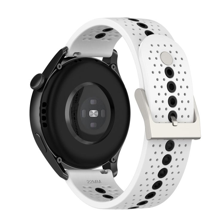 Universal Colorful Hole Silicone Replacement Strap Watchband, 22mm, 20mm, For Suunto 9 Peak