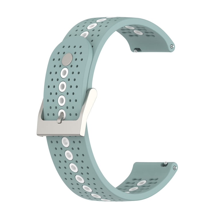 Universal Colorful Hole Silicone Replacement Strap Watchband, 22mm, 20mm, For Suunto 9 Peak
