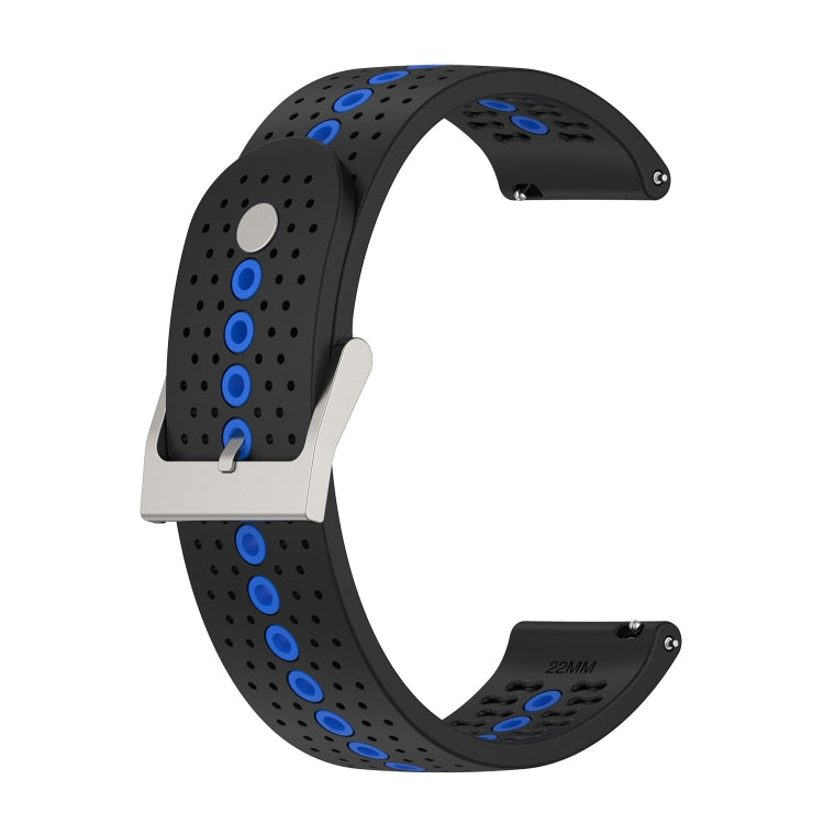 Universal Colorful Hole Silicone Replacement Strap Watchband, 22mm, 20mm, For Suunto 9 Peak