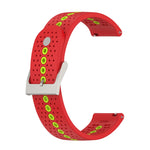 Universal Colorful Hole Silicone Replacement Strap Watchband, 22mm, 20mm, For Suunto 9 Peak