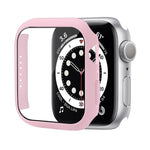 Shockproof PC Protective Case with Tempered Glass Film, For Apple Watch Series 9 / 8 / 7 41mm, For Apple Watch Series 9 / 8 / 7 45mm, For Apple Watch Series 8 / 7 41mm