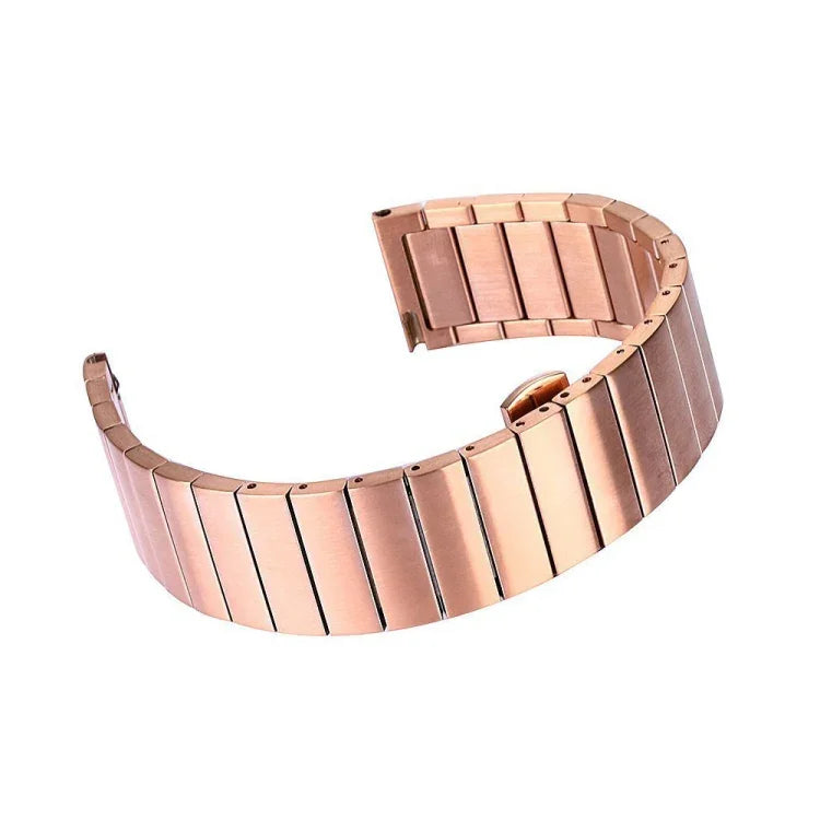For Samsung Smart Watch One-bead Steel Butterfly Buckle Replacement Strap Watchband, 18mm, 20mm, 22mm