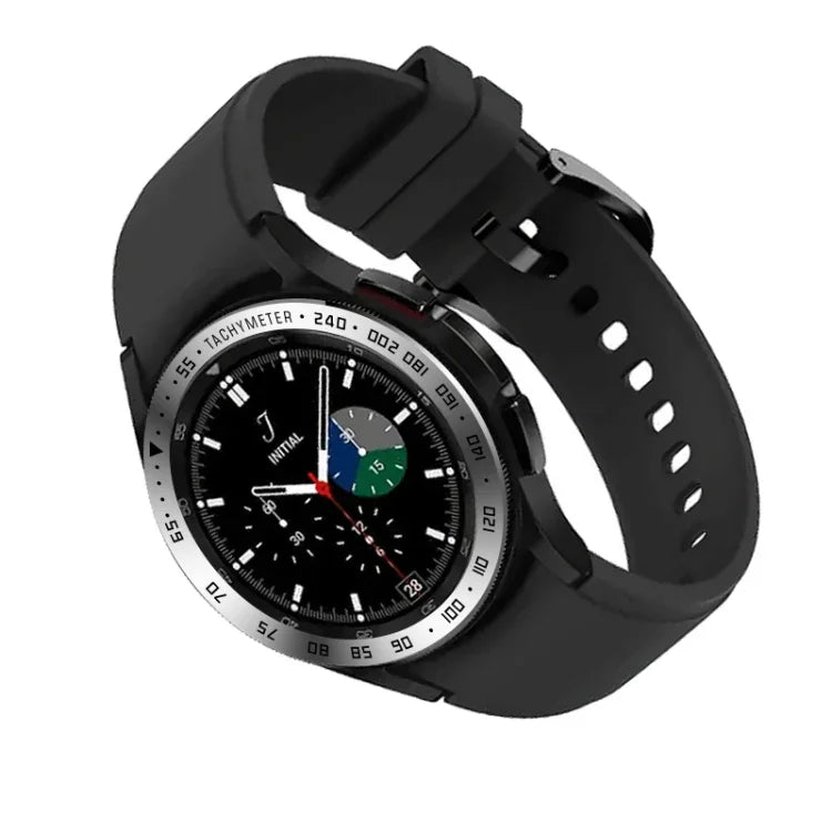 Smart Watch Steel Bezel Ring, E Version, For Samsung Galaxy Watch4 Classic 42mm, For Samsung Galaxy Watch4 Classic 46mm