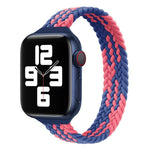 Small Waist Single Loop Nylon Braid Replacement Watchband For Apple Watch Series 7 45mm / 6&SE&5&4 44mm / 3&2&1 42mm, S 145mm, M 155mm, L 165mm