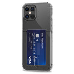TPU Transparent Protective Case with Card Slots, For iPhone 13